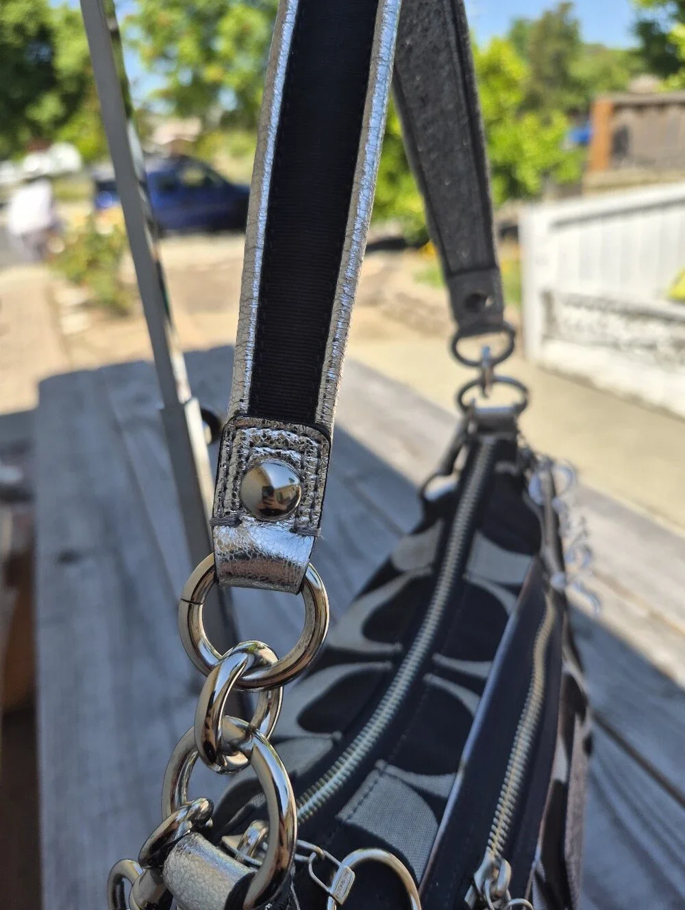 Coach Poppy Signature Storybook Hobo Crossbody Bag